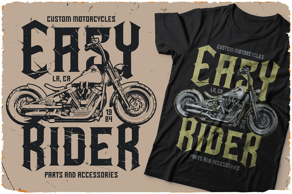 Hell Rider Label Font, a Blackletter Font by VozzyStock (Photo 6 of 14)