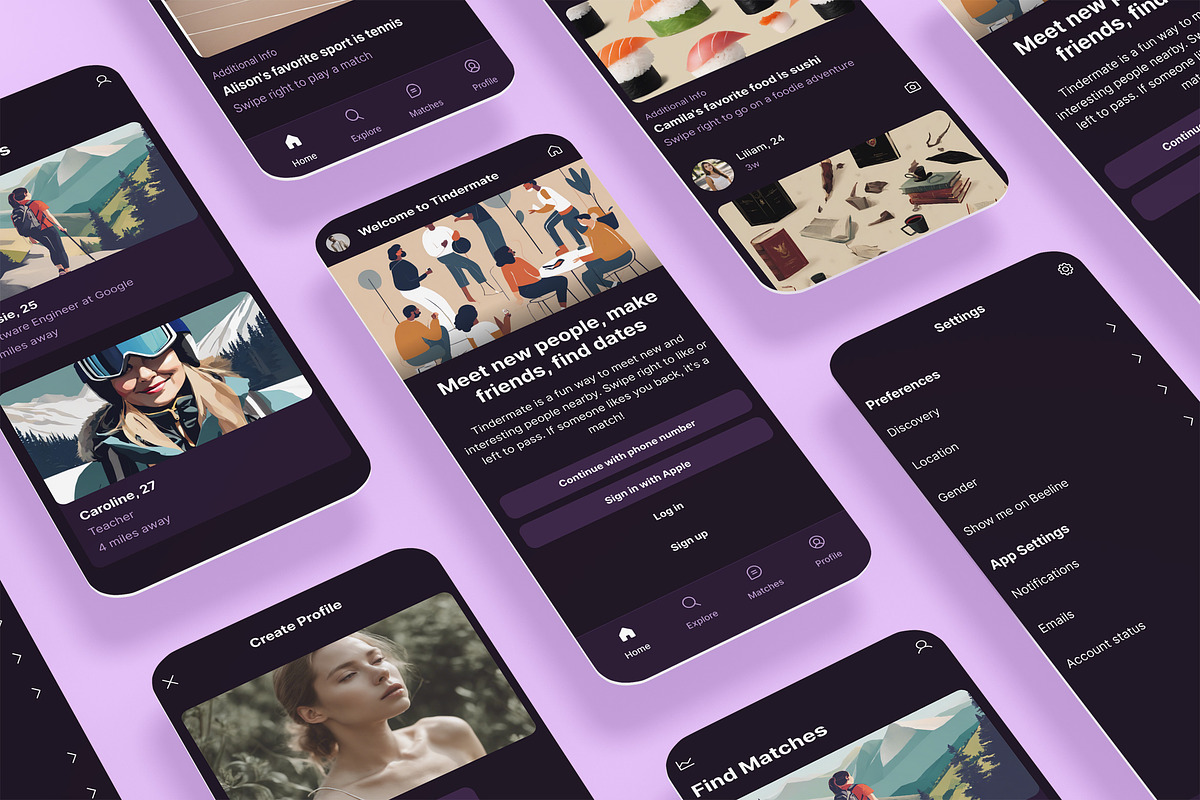 Date, Relations, Social, Tinder App, an App Template by nagaredesignstudio (Photo 1 of 2)