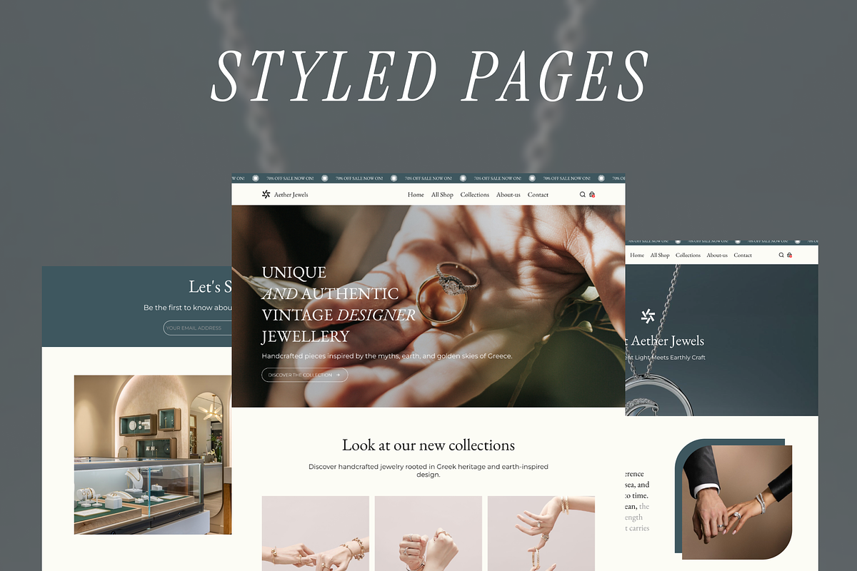 Aether - Shopify Theme for Jewelry preview 2