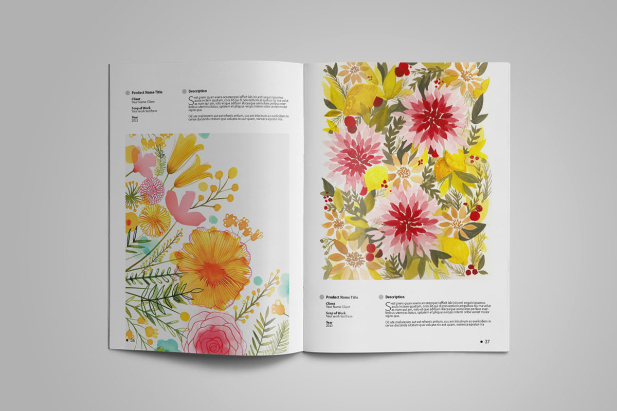 Graphic Designer Portfolio Template, a Brochure Template by vanroem2nd (Photo 18 of 18)