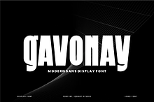 Gavonay - Modern Font