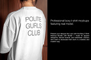 Boxy T-Shirt Mockup w/ Model, a Shirt Mockup by Mocktopia (Thumbnail 2 of 10)