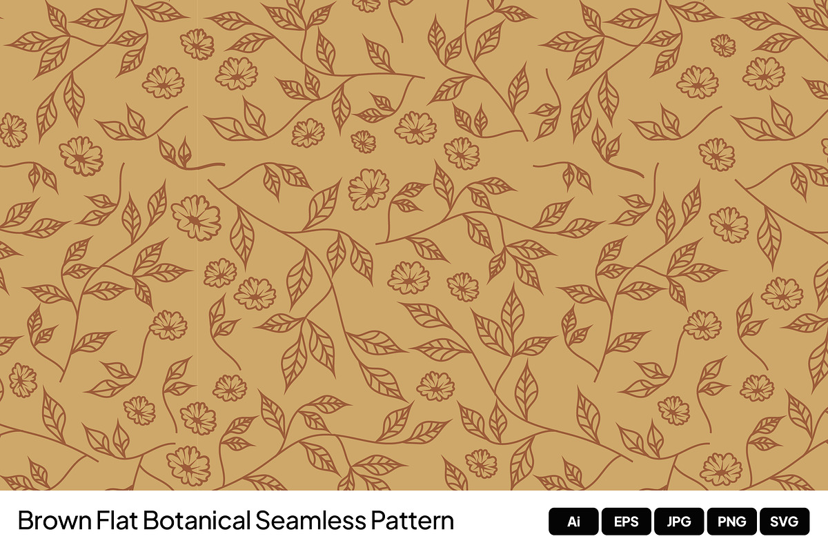 Botanical Pattern Illustration, a Pattern Graphic by graphicook (Photo 1 of 3)