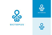 Octopus Simple Logo, a Branding & Logo Template by ika trisiana (Thumbnail 1 of 2)