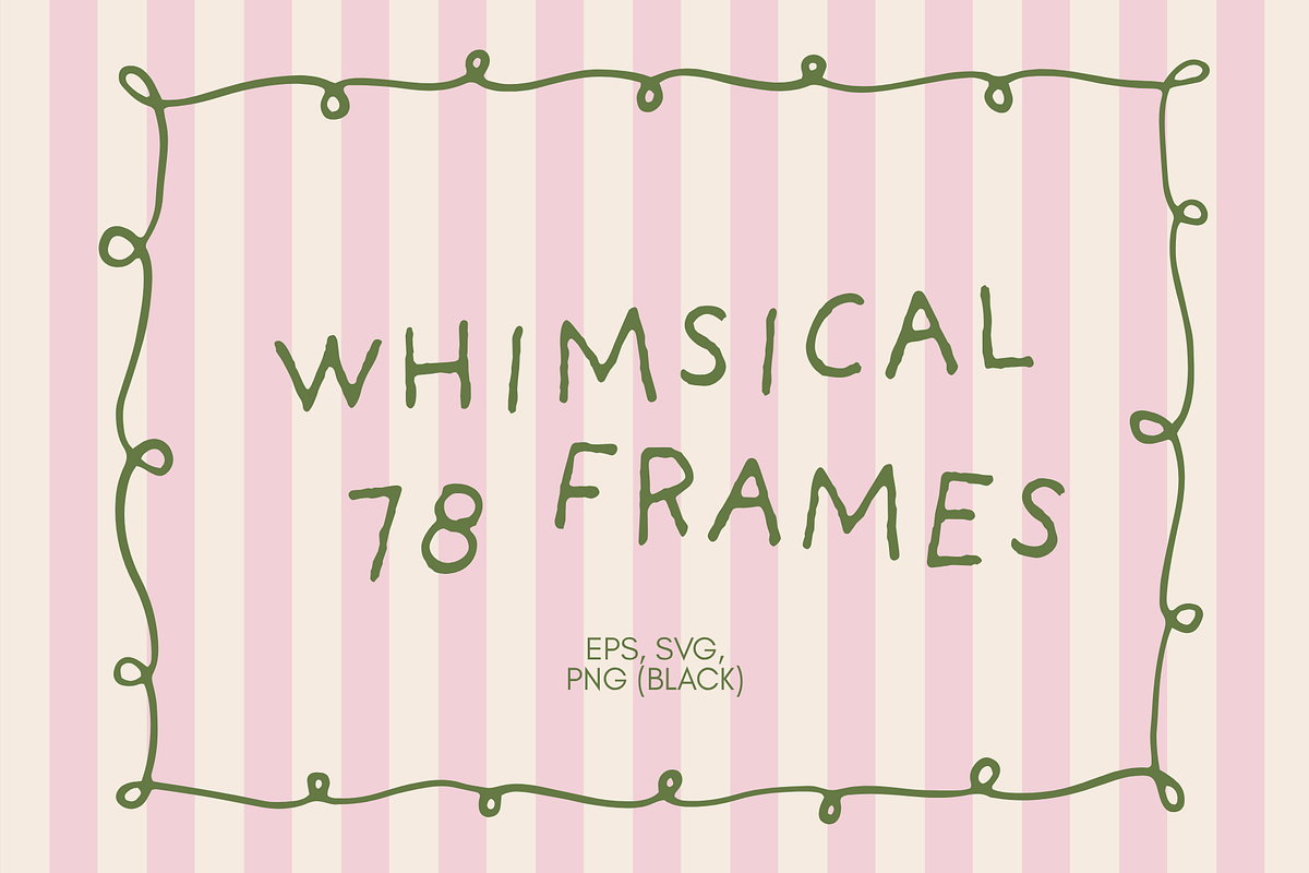 78 Whimsical Retro Vector Frames, a Decorative Illustration by Veronika Gotovceva (Photo 1 of 11)