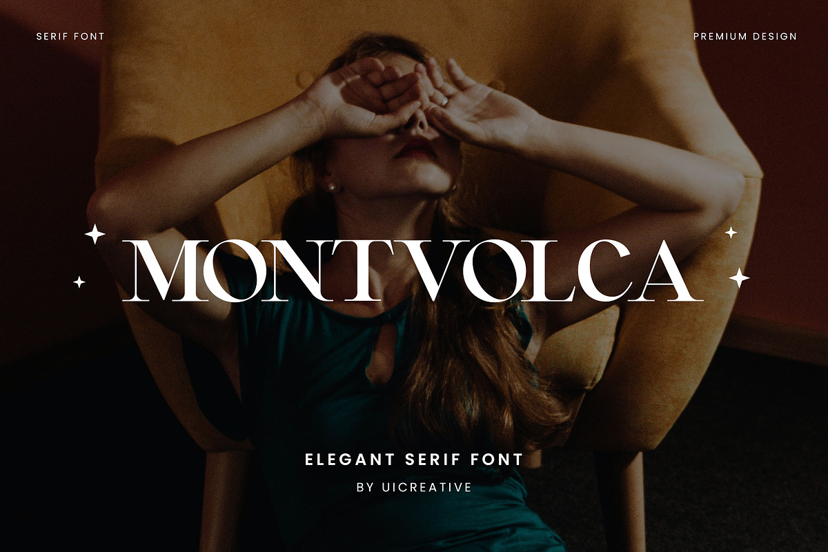 Montvolca Elegant Serif Font, a Serif Font by UICreative (Photo 1 of 11)