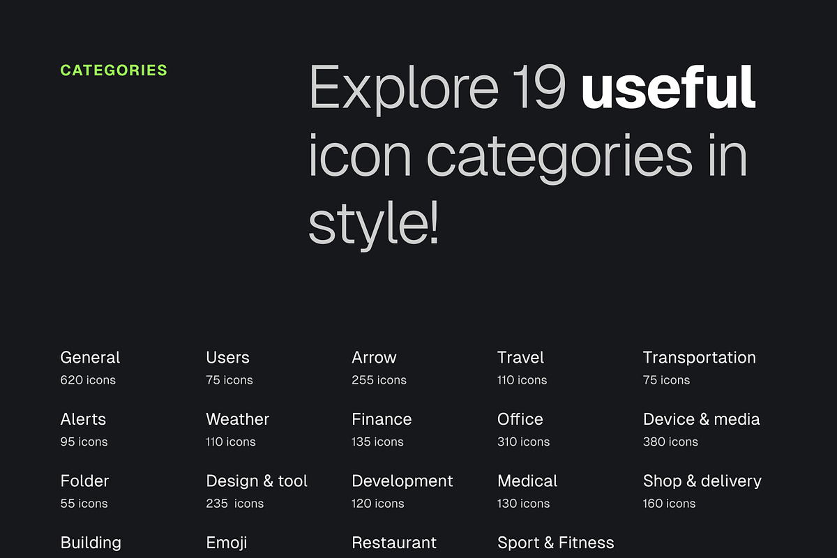 Haicon v2.0 - 3000+ Unique icon, a Solid Icon by keffidesign (Photo 3 of 6)