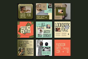 Series Zine Instagram Templates