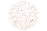 Halloween Laser Cut Design SVG, an Object Graphic by Rose Art (Thumbnail 2 of 3)