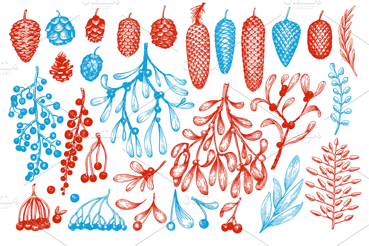 Christmas Vector Collection, a Decorative Illustration by Lubov Illustrations Shop (Photo 3 of 7)