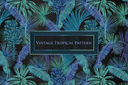 Tropical vintage pattern, a Pattern Graphic by ANAKOTO (Thumbnail 3 of 24)