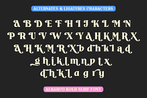 Albarco Bold Serif Font