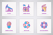 Energy | 16 Thin Line Icons Set, an Outline Icon by Alex Blogoodf (Thumbnail 4 of 9)