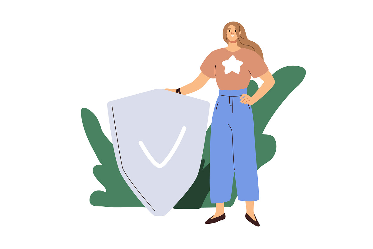 People protect from danger concept, a Person Illustration by Good Studio (Photo 8 of 8)