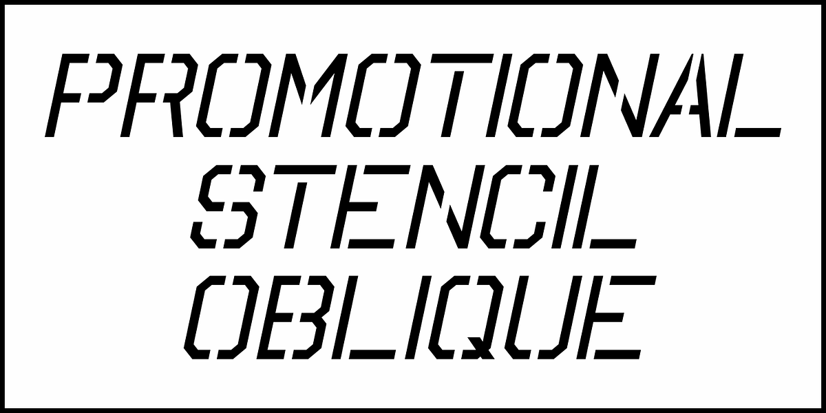 Promotional Stencil JNL, a Sans Serif Font by Jeff Levine Fonts (Photo 4 of 5)