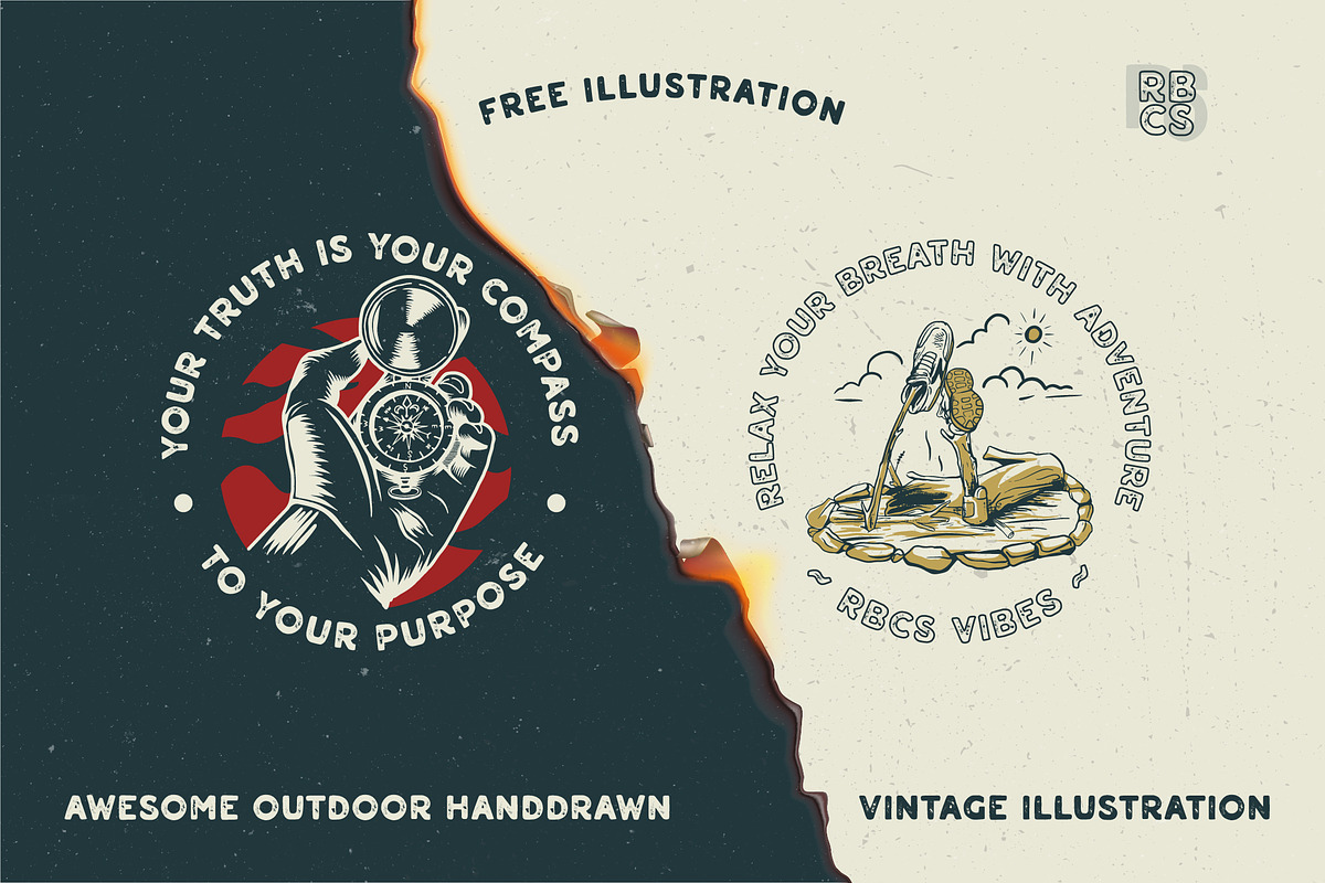 Aalon Vintage Font, a Sans Serif Font by rbcs_vibes (Photo 4 of 5)