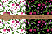 SALE! VEGETABLES seamless patterns, a Pattern Graphic by Futurel (Thumbnail 3 of 3)