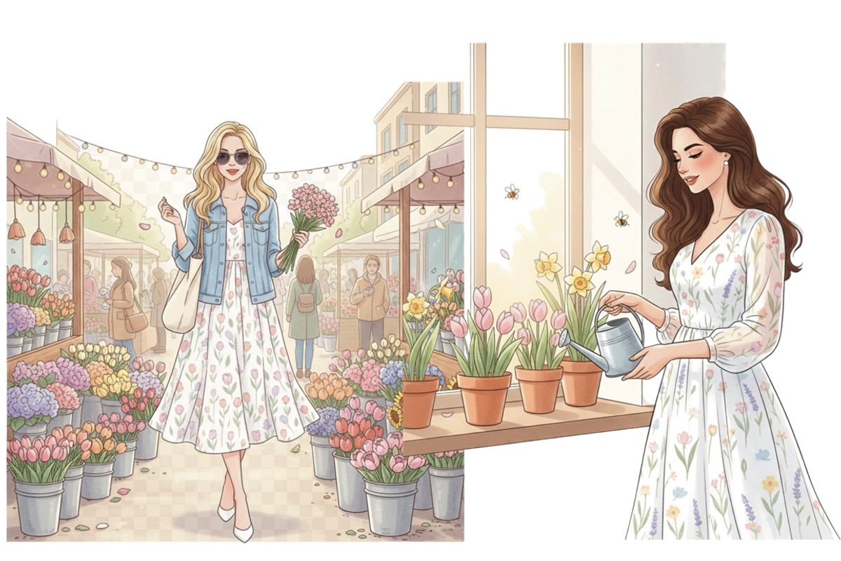 Hello Spring Easter Png Clipart, a Seasonal Illustration by Tanya Kart (Photo 2 of 9)