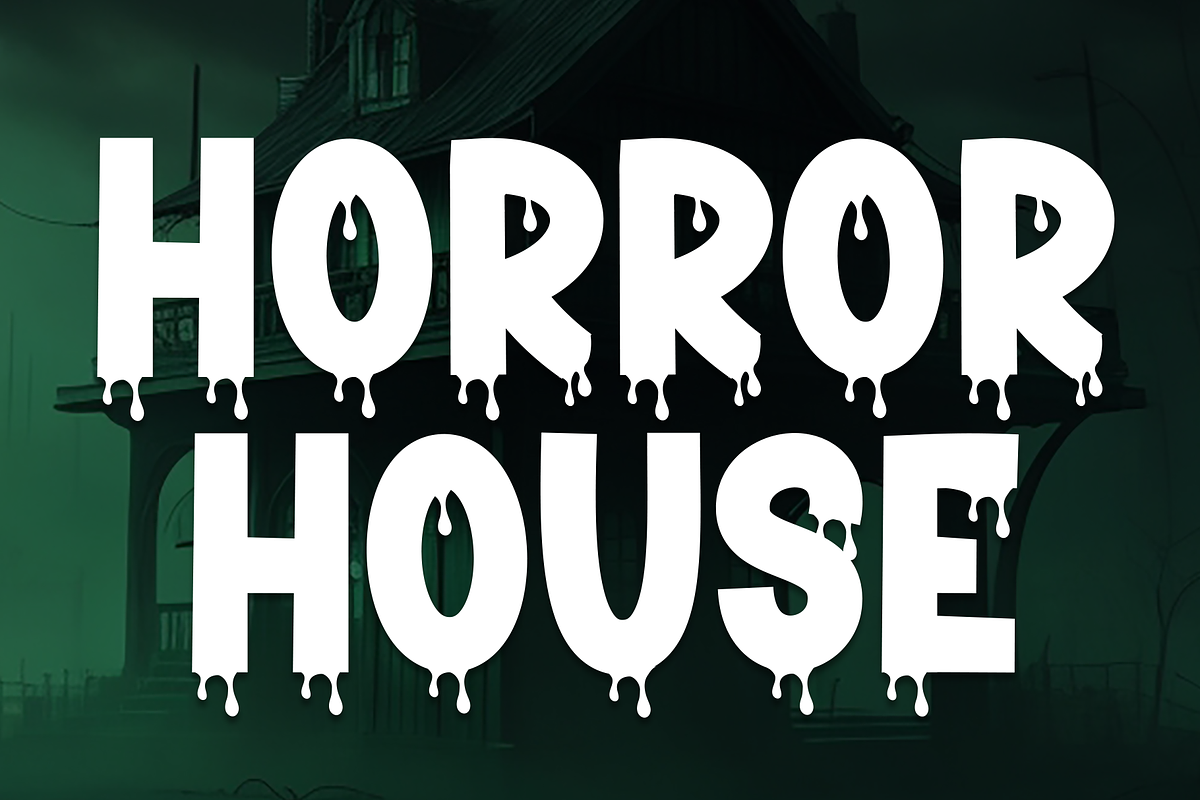 Horror House | Script Font, a Script Font by Scratchones (Photo 1 of 8)