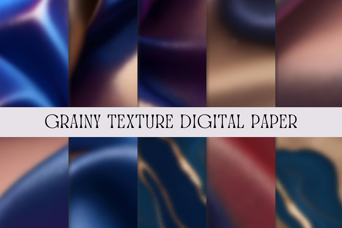 Grainy Gradient Blue Gold Texture, a Graphic by UniqueMe (Photo 1 of 13)