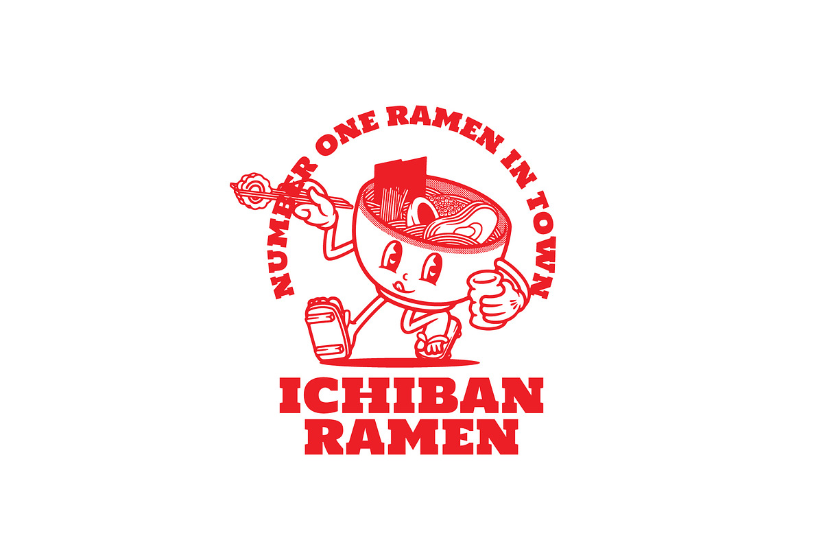 Ichiban Ramen Logo Template, a Branding & Logo Template by Kreasi Malam (Photo 3 of 4)