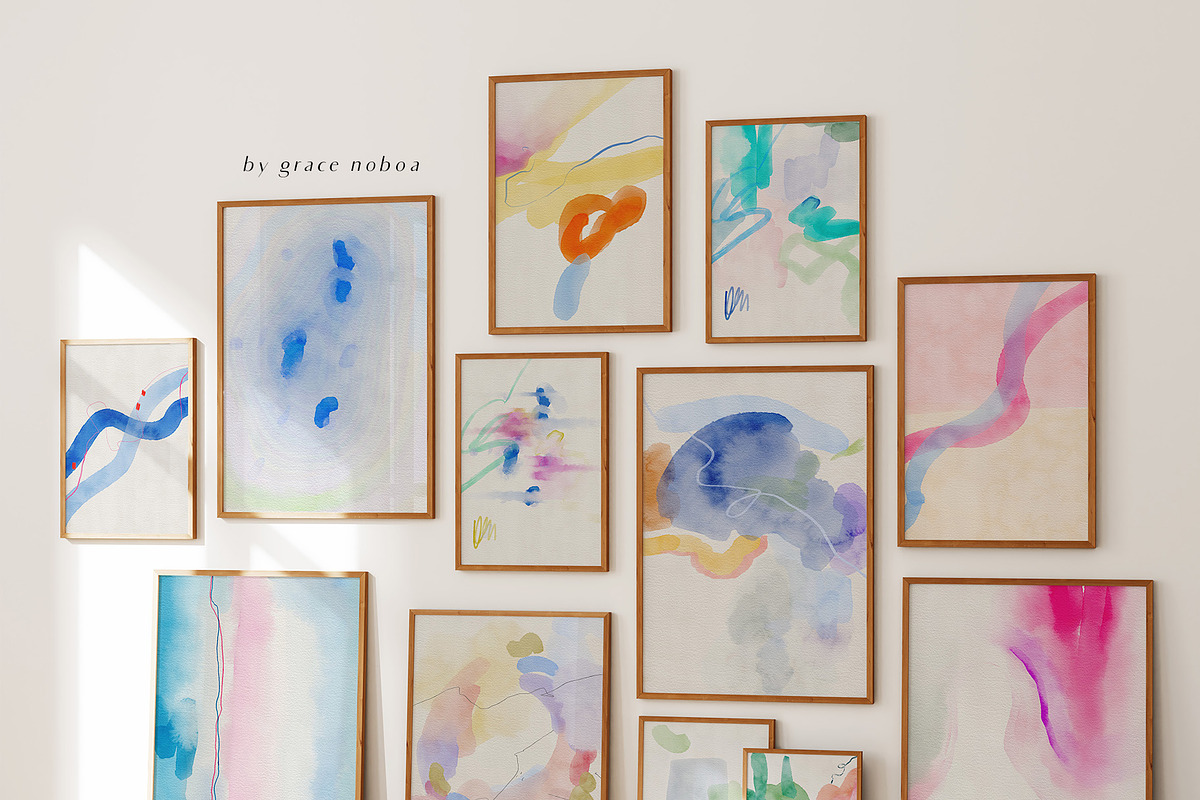 Abstract background posters texture, a Background Graphic by Grace Noboa Illustrations (Photo 4 of 14)