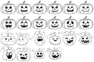 Halloween Pumpkin Set 3