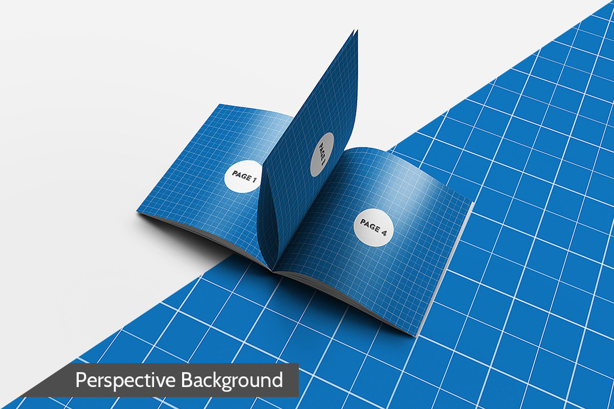 Square Brochure Mockups Pack Bundle, a Print Template by Kongkow (Photo 14 of 15)