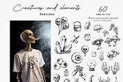 Halloween Party. Sketch Collection, a Seasonal Illustration by Polli Deeva (Thumbnail 9 of 13)