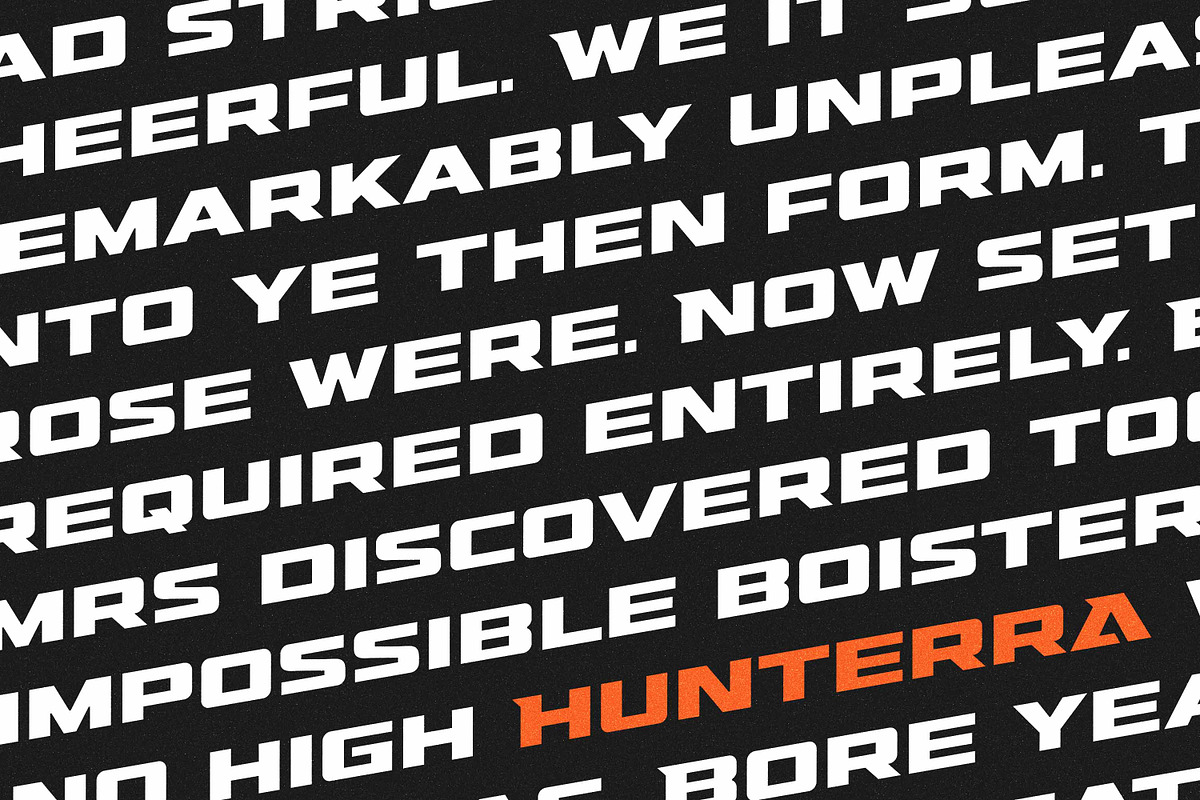 Hunterra - Heavy Expanded, a Sans Serif Font by Variatype (Photo 5 of 8)