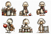 Whimsical Back to School Duck PNG, an Animal Illustration by Libby Wishes (Thumbnail 3 of 4)