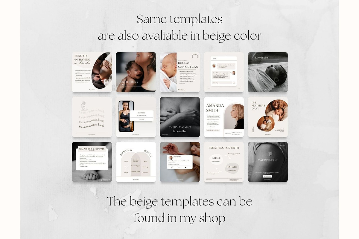 75 Doula Istagram Highlights Dark, a Social Media Template by PatternLab. (Photo 9 of 9)
