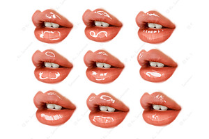 Procreate Realistic Lip Gloss Stamps