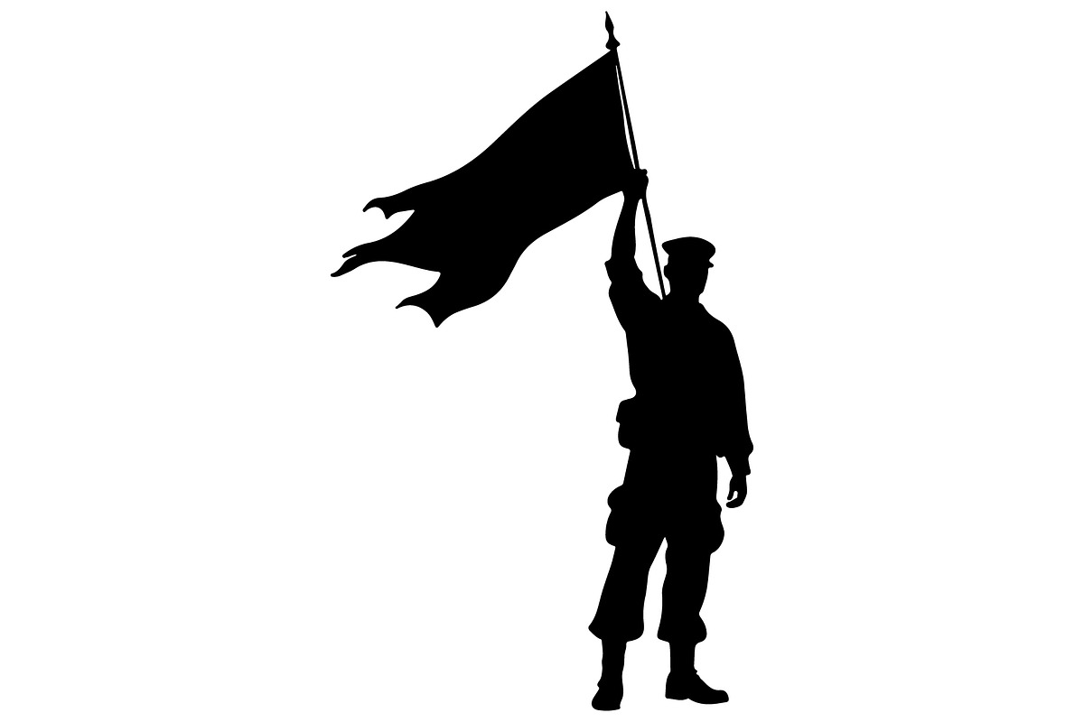 Combat Soldier Silhouettes Bundle, an Illustration by Creativeshirt (Photo 6 of 7)