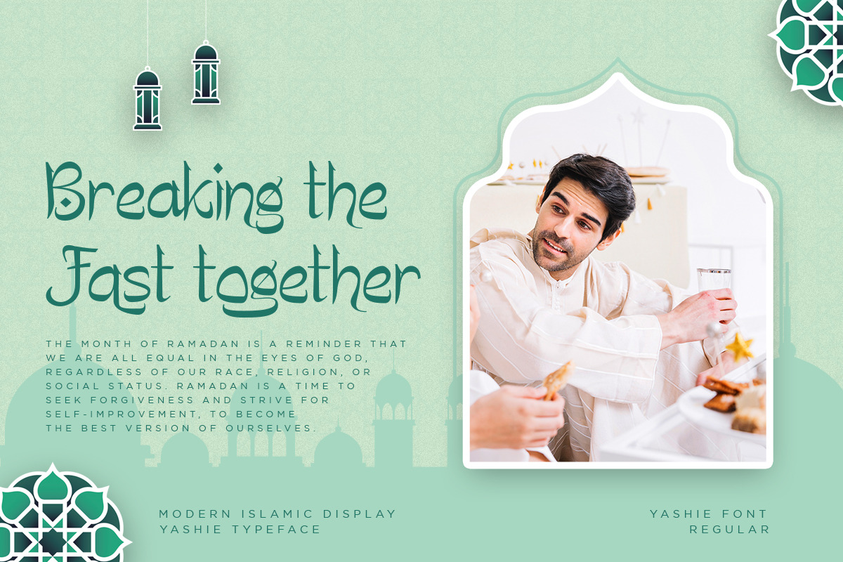 Yashie | Arabic Display Font, a Symbol Font by Pentagonistudio (Photo 2 of 10)