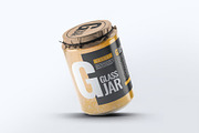 Glass Jar Mock-Up, a Packaging Mockup by DesignRushMarket (Thumbnail 4 of 8)