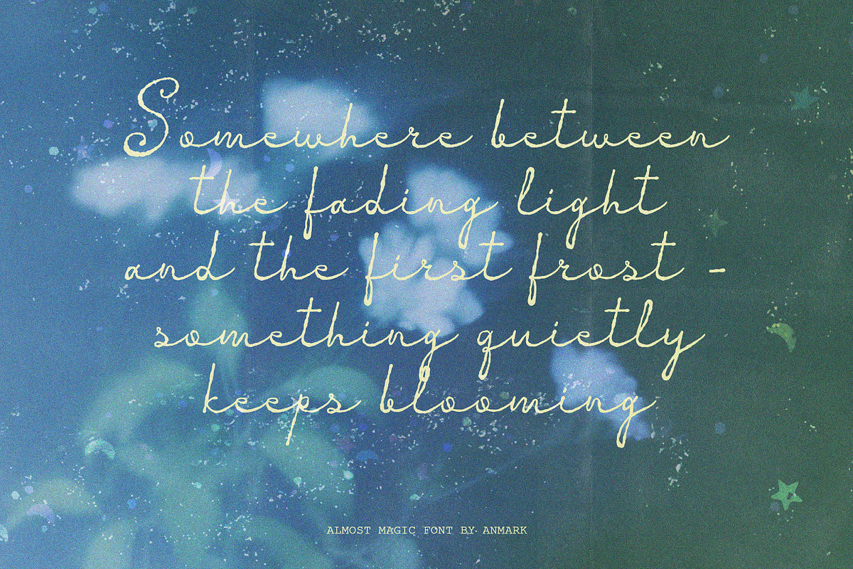 Almost Magic Whimsical Script Font, a Script Font by AnMark (Photo 7 of 11)