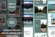 Elegant Travel Social Media Template, a Social Media Template by BoontenStudio (Thumbnail 1 of 7)