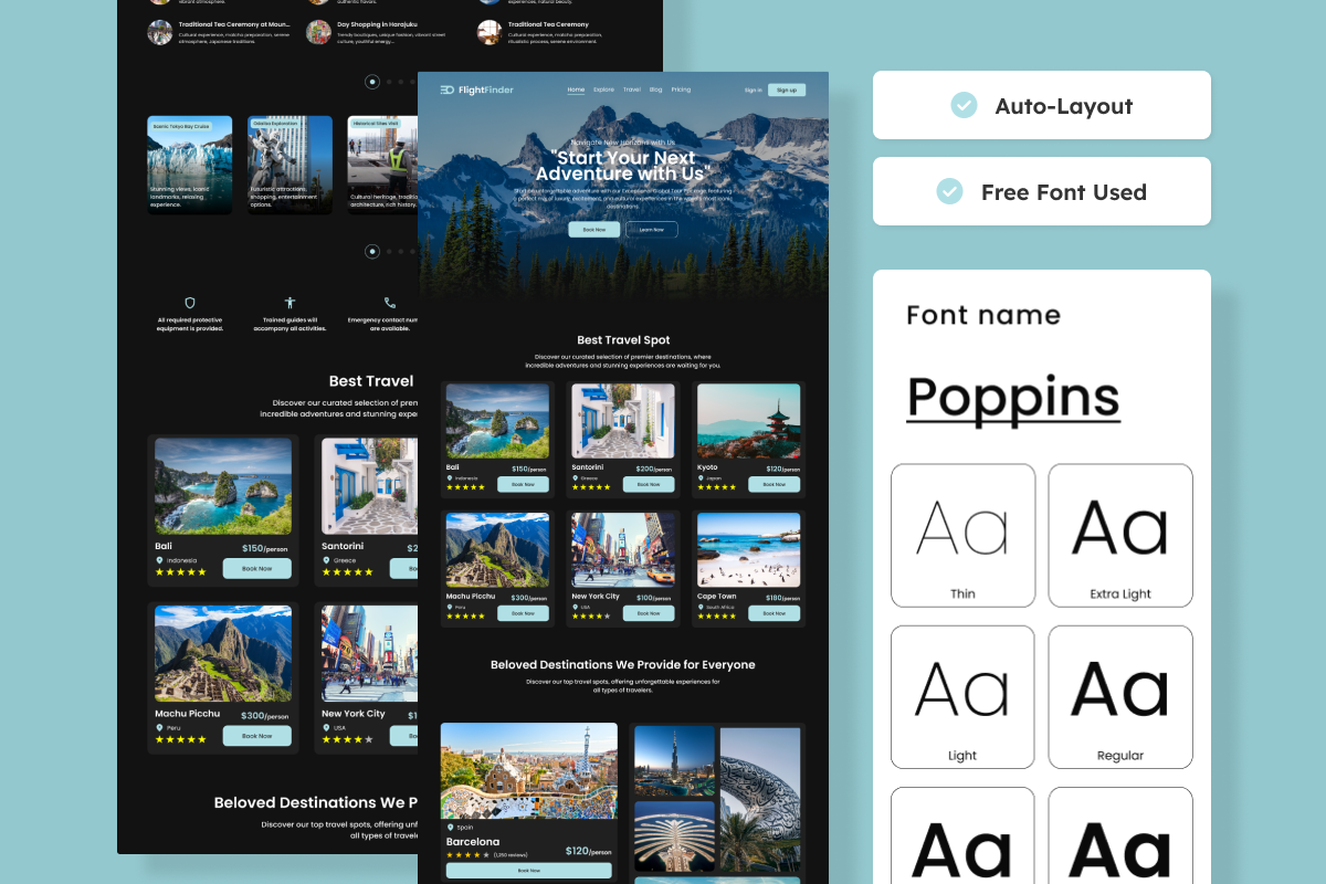 FlightFinder - Travel Landing Page, a Landing Page Template by productype1 (Photo 3 of 5)