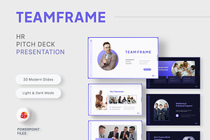 Human Resource Pitch Deck PowerPoint, a Presentation Template by New Coral Design