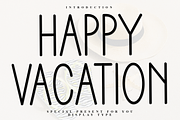 Happy Vacation, a Sans Serif Font by InermediaSTUDIO (Thumbnail 1 of 8)
