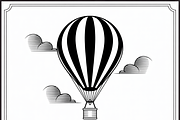 Hot Air Balloon Silhouette Set, an Illustration by BIPLOB EXPERT (Thumbnail 3 of 5)