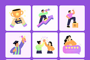 80 Success Illustration Bundle, a Person Illustration by Prosymbols (Thumbnail 10 of 11)