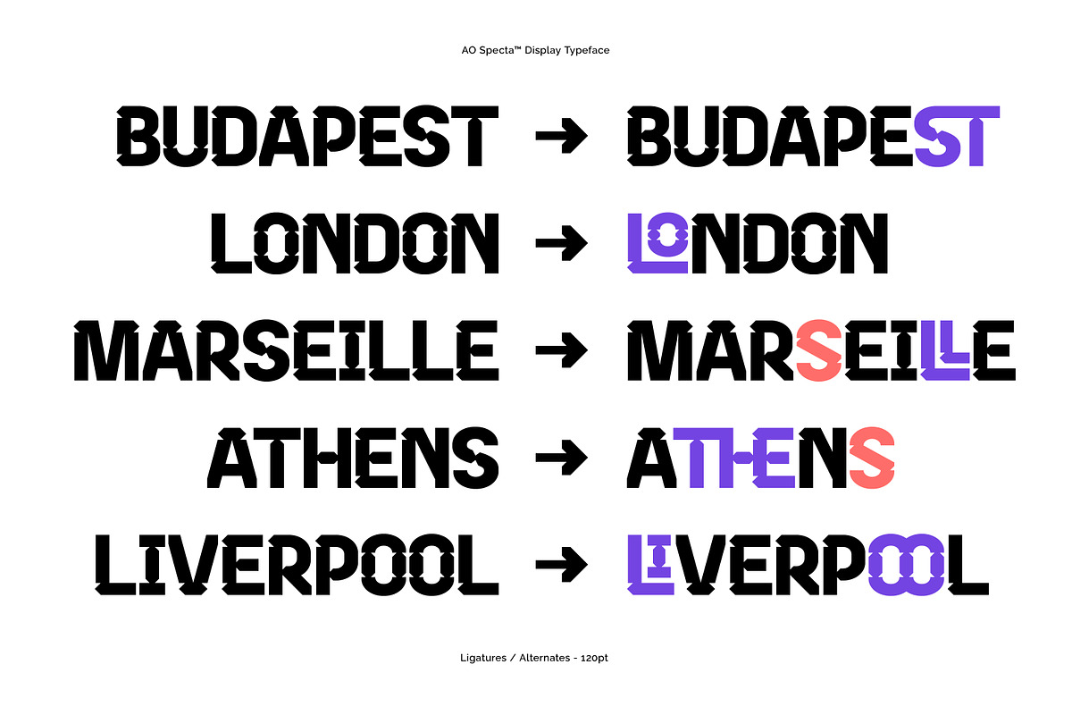 AO Specta - Display Typeface, a Sans Serif Font by OwunStudio (Photo 10 of 15)