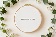 Round Embroidery Hoop Mockup, a Product Mockup by TatiMockup (Thumbnail 2 of 4)