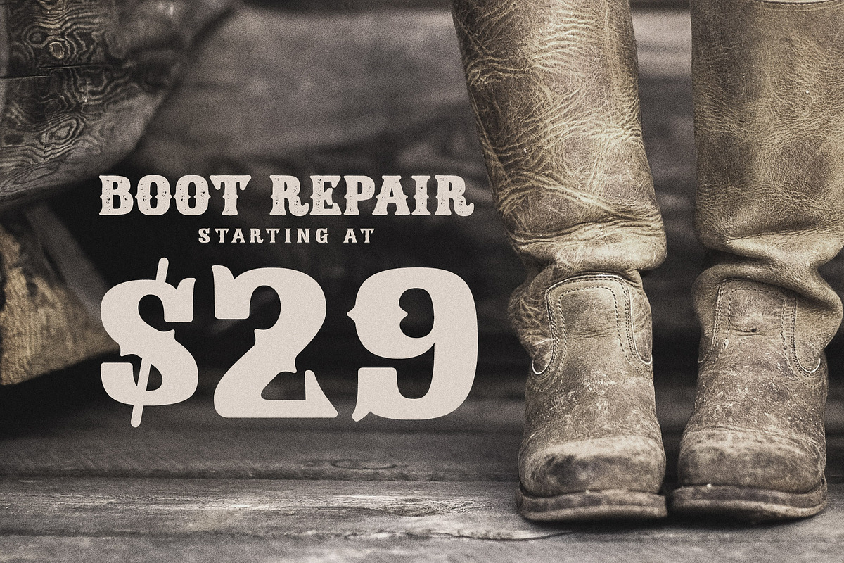 Deadmill - Wild West Serif, a Serif Font by Parker Creative (Photo 6 of 6)