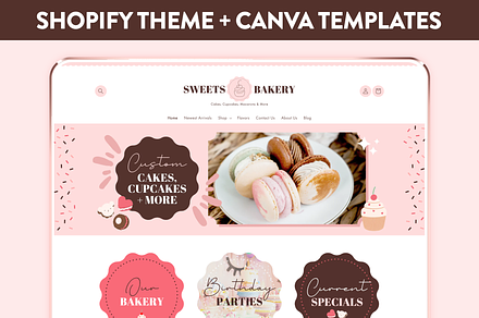 Bakery Shopify Theme, a Shopify Template by Lavender Skye Studio