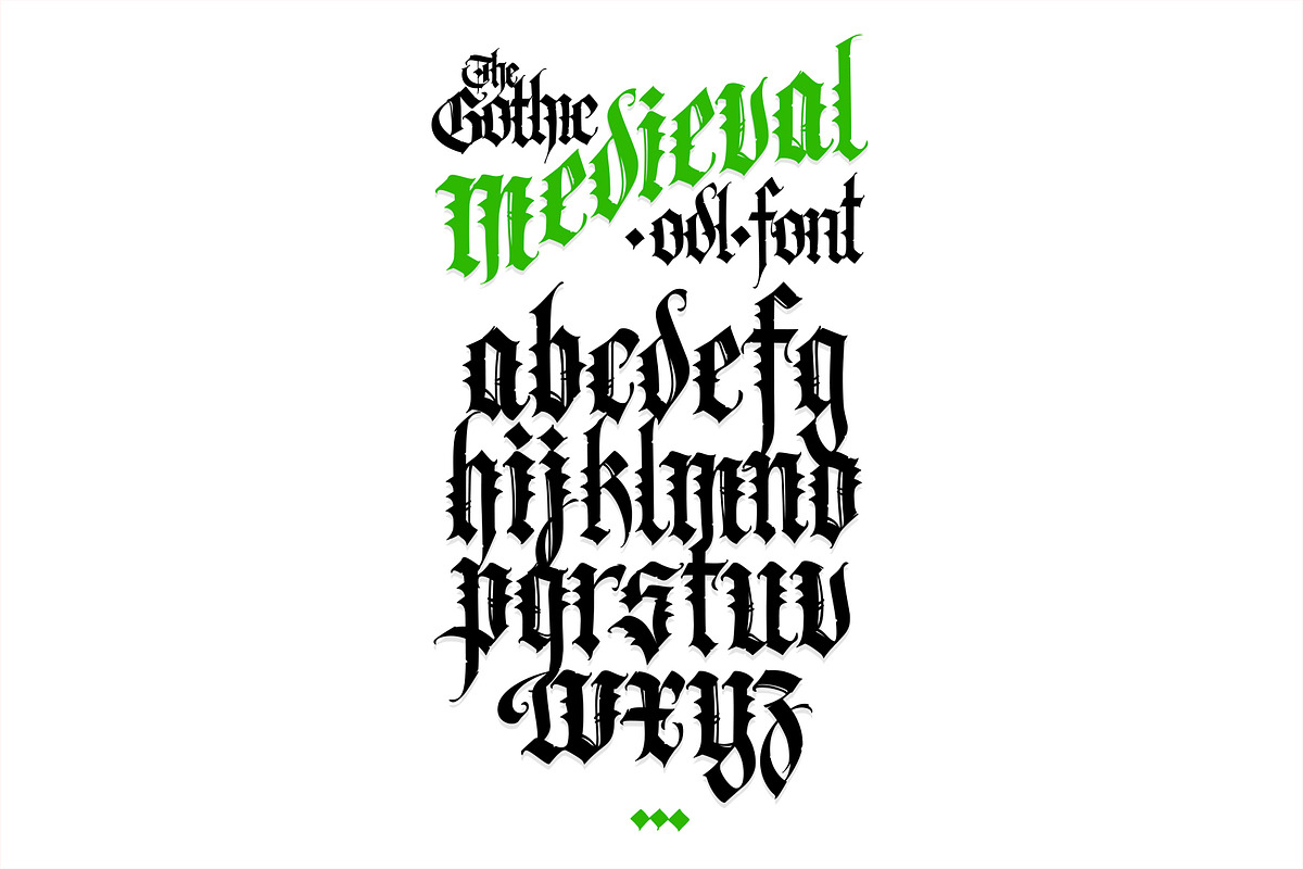 Gothic vector letters - 09, an Object Graphic by GeekClick (Photo 2 of 4)