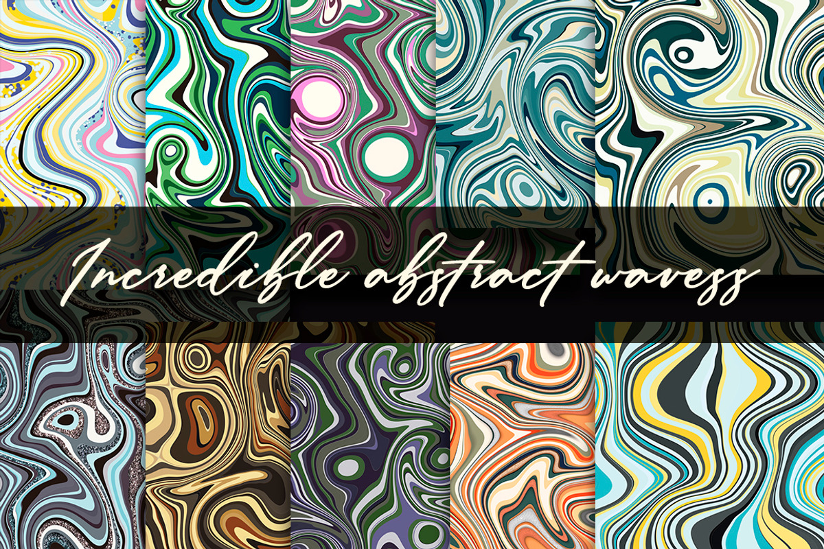 30 Wave Seamless textures., a Pattern Graphic by ClipArtRoom (Photo 7 of 8)