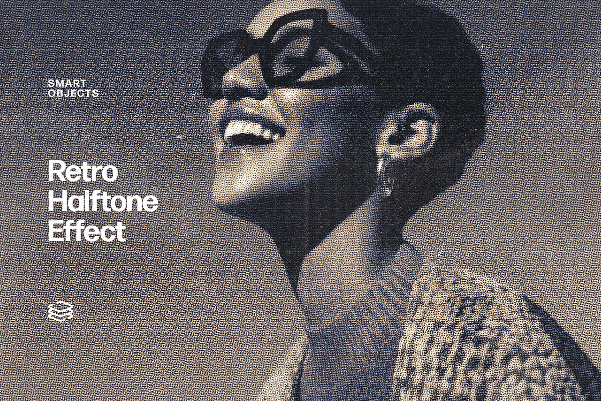 Retro Halftone Photo Effect, a Layer Style Add-On by Design Squad